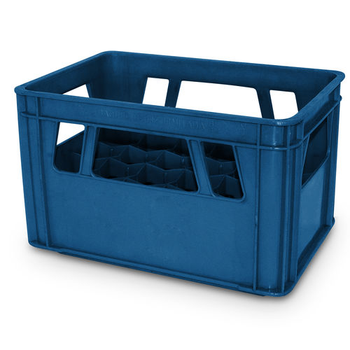 Cajón de PEHD - Grade BL-3M - COMERCIAL BAQUELITA SL - industrial / para botellas / apilable