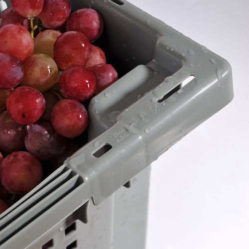 Cajón de PEHD - Lisbox 2502 - COMERCIAL BAQUELITA SL - para almacenamiento / para uso industrial / para fruta