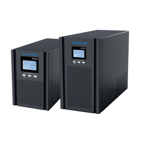 Sistema de alimentación ininterrumpida online - TEOS+ 100 - Tescom - AC / con pantalla LCD / modo ECO