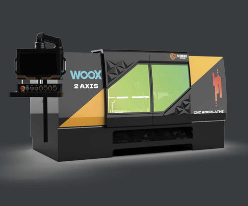 Torno para madera - WOOX  - Oemak Machine - CNC / horizontal / 2 ejes