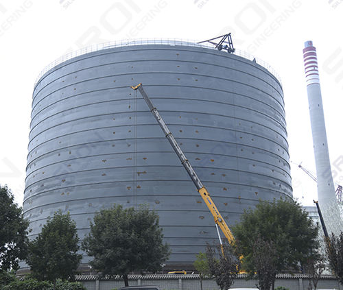 Silo de fondo cónico - Henan SRON SILO ENGINEERING Co., Ltd - soldado / con fondo plano / de cemento