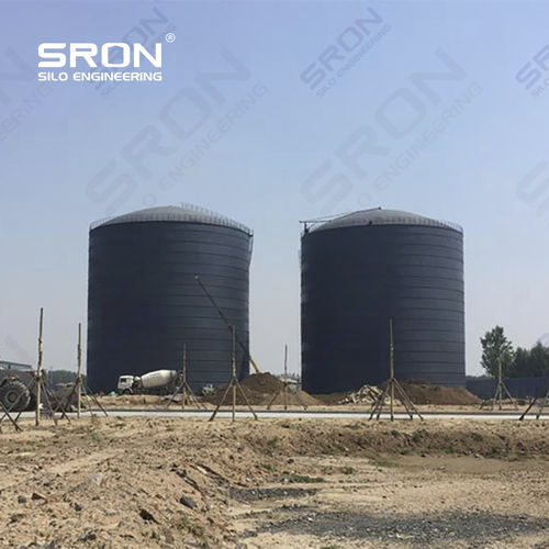 Silo empernado - Henan SRON SILO ENGINEERING Co., Ltd - soldado / con fondo plano / con fondo inclinado