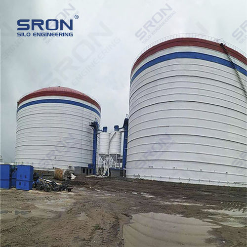 Silo empernado - Henan SRON SILO ENGINEERING Co., Ltd - soldado / con fondo vibratorio / de cemento