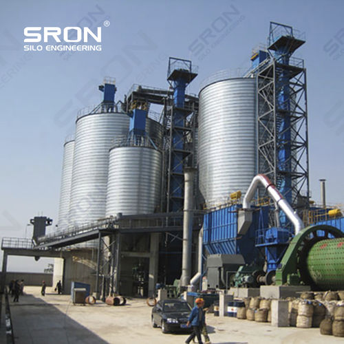 Silo empernado - Henan SRON SILO ENGINEERING Co., Ltd - soldado / de cemento / para polvo