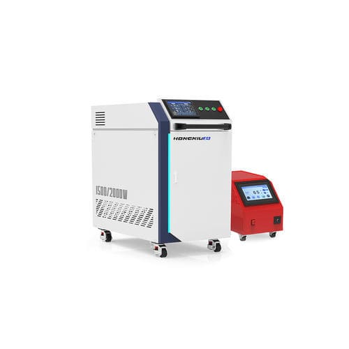 Máquina de soldar láser de fibra - Jinan hongniu mechanical equipment Co., Ltd - semiautomática / con ruedas / para aluminio
