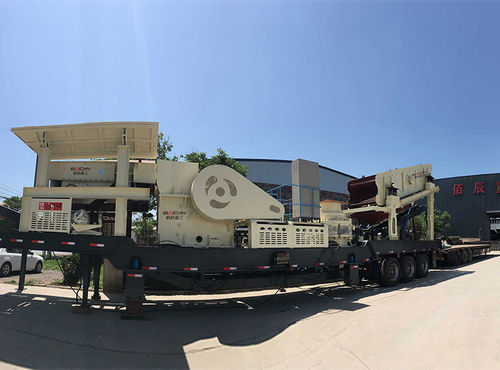 Unidad de machacado y cribado de mandíbula - MF1010E46 - Henan Baichy Machinery Equipment Co., Ltd - móvil / primaria / secundaria