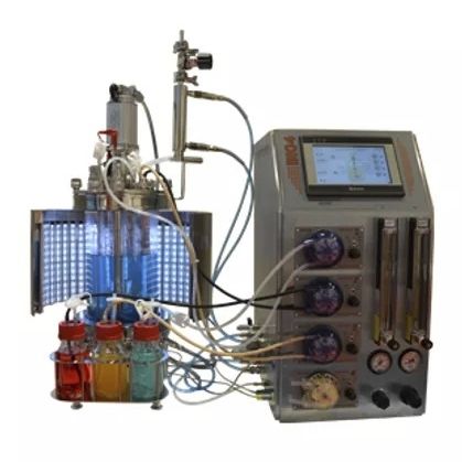 Fotobiorreactor batch - PBR-5.4 - Biotehniskais centrs - de laboratorio / de vidrio / de acero inoxidable