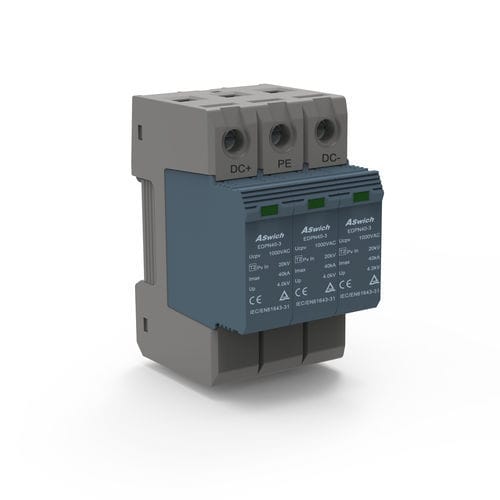 Protector de sobretensión de tipo 2 - EDPT40-3  - Aswich Electrical Co., Ltd - para instalación fotovoltaica / 2 polos / 3 polos