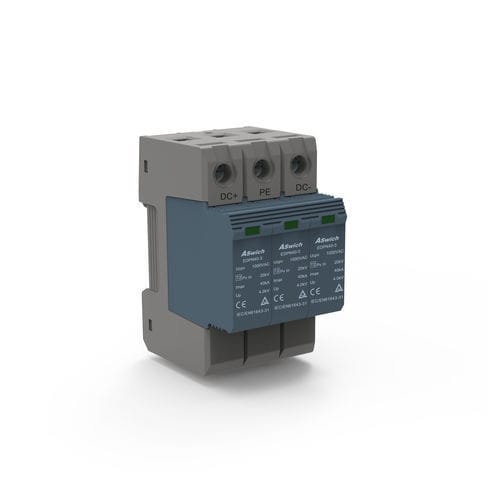 Caja de protector de sobretensión de tipo 2 - EDP-3P - Aswich Electrical Co., Ltd - 3 polos / en riel DIN