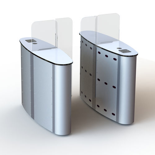 Puerta de velocidad automática - WR-228  - Winser Tech - para control de acceso / de acero inoxidable / de vidrio