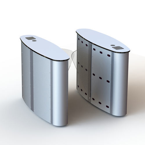Puerta de velocidad automática - WR-222 - Winser Tech - para control de acceso / de acero inoxidable / de vidrio