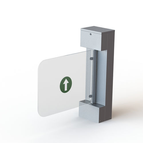Puerta de velocidad para control de acceso - WR-324-C - Winser Tech - de acero inoxidable / de vidrio