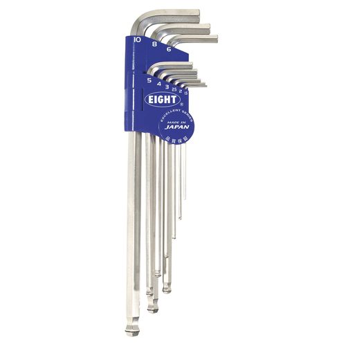 Llave Allen en L - BCT-S9 - Eight Tool - de cabeza hexagonal / kit / con cabeza cónica