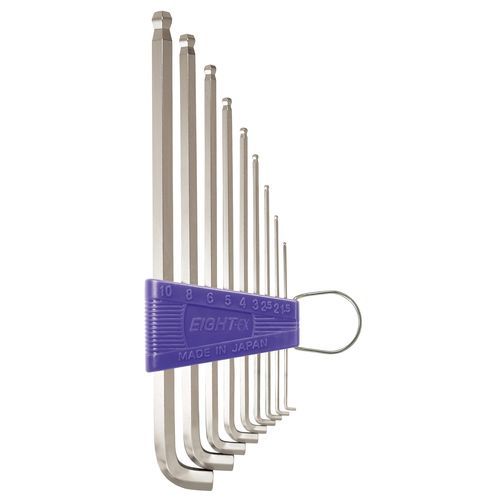Llave Allen en L - TTS-9 - Eight Tool - de cabeza hexagonal / kit / con cabeza cónica
