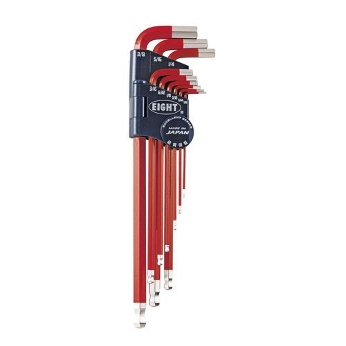 Llave Allen en L - TEL-S9NRE - Eight Tool - de cabeza hexagonal / kit / con cabeza cónica