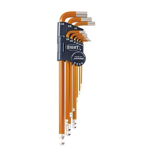 Llave Allen en L - TEL-S9NOR - Eight Tool - de cabeza hexagonal / kit / con cabeza cónica