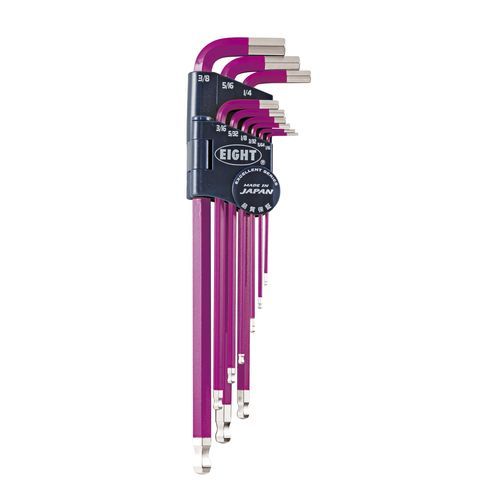 Llave Allen en L - TEL-S9NPU - Eight Tool - de cabeza hexagonal / kit / con cabeza cónica