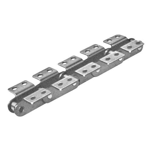 Cadena para transporte de doble paso - ZEXUS CHAIN Co., Ltd. - de acero / con fijación / de rodillos