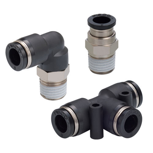 Racor estándar - P Series - NIHON PISCO CO., Ltd. - neumático / push-in / tipo T