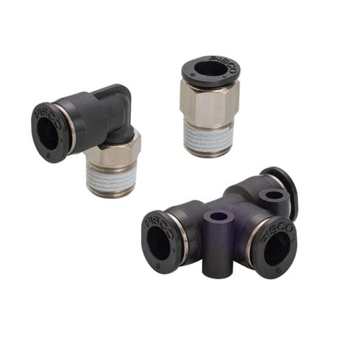 Racor en miniatura - P series - NIHON PISCO CO., Ltd. - neumático / push-in / en T