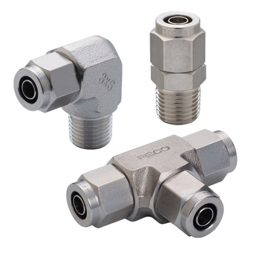 Racor de compresión - NS series - NIHON PISCO CO., Ltd. - para productos químicos / para líquido de refrigeración / neumático