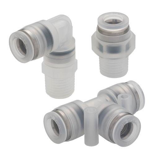 Racor de PP - SP series - NIHON PISCO CO., Ltd. - para productos químicos / neumático / push-in