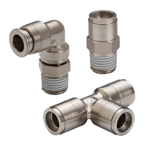Racor de latón - K series - NIHON PISCO CO., Ltd. - hidráulico / neumático / push-in