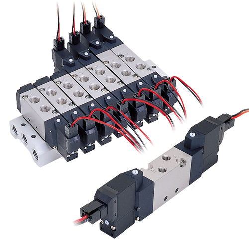 Electroválvula de control asistido - SVB series - NIHON PISCO CO., Ltd. - de 5 vías / aire / BSP 1/8