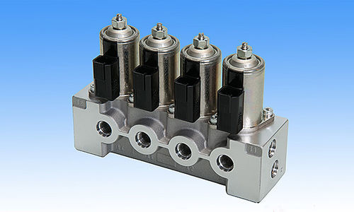Válvula de cartucho - KWE5 series - Kawasaki Industrial Equipment - con actuador eléctrico / de control de caudal / de acero