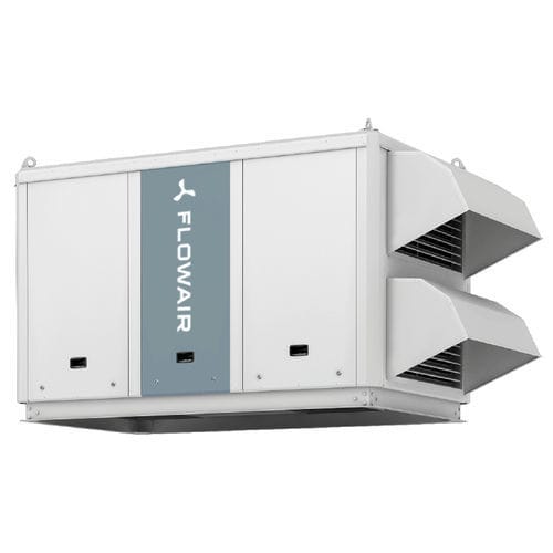 Central de tratamiento de aire de tejado - Cube R8 - Flowair - para grandes volúmenes de aire / compacta