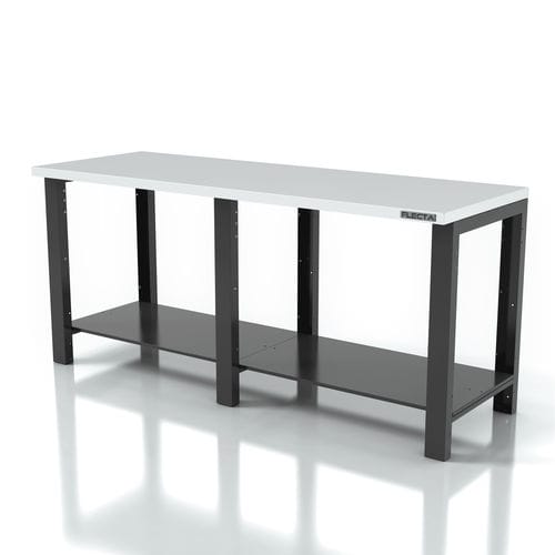 Banco de trabajo de acero inoxidable - AR-FL043 - FLECTA - con tablas / robusto