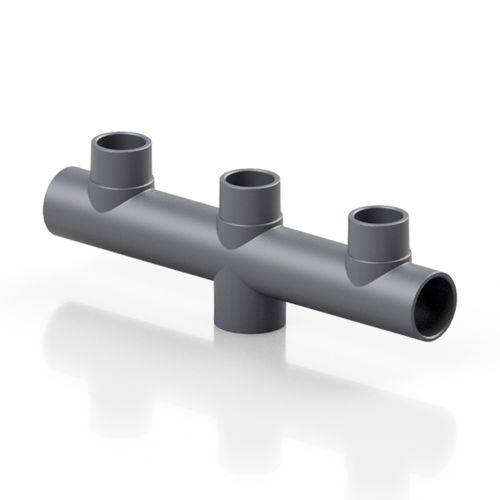 Manifold de 3 vías - RDRCLD series - Effast - en PVC-U / de soldar