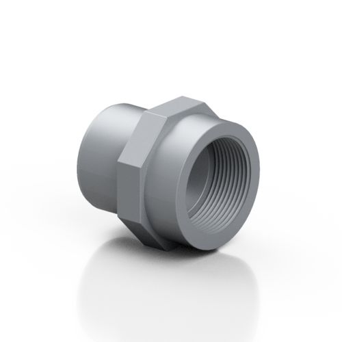 Adaptador hidráulico industrial - RCAAFC series - Effast - hembra / de ABS / recto