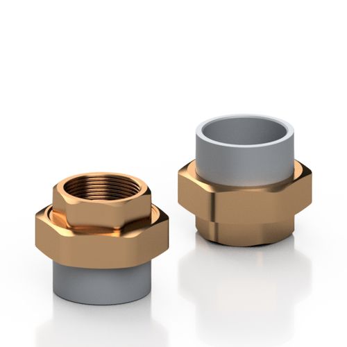 Adaptador hidráulico para tubos - RCABBC series - Effast - industrial / hembra / hembra-acanalado