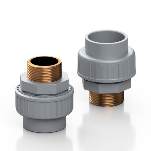 Adaptador hidráulico industrial - RCABND series - Effast - hembra / macho-acanalado / de latón
