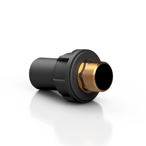 Adaptador hidráulico industrial - REPMAM series - Effast - roscado / de latón / de polietileno