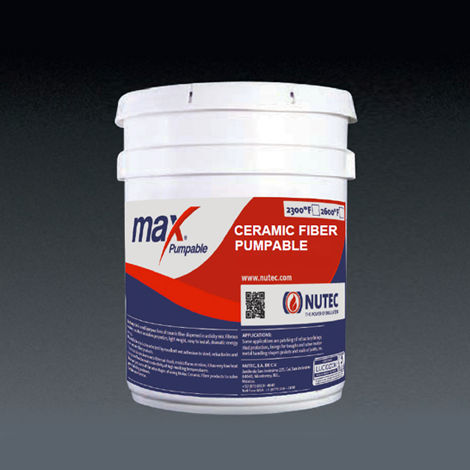 Revestimiento de aislamiento - MAXPUMPABLE - NUTEC FIBRATEC - de cerámica / de acero