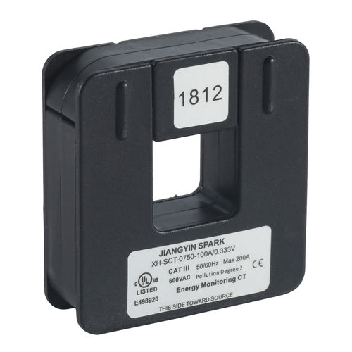 Sensor de corriente con transformador - XH-SCT-0750 - Jiangyin Spark Electronic Technology Co.,LTD - de pinza / monofásico / AC