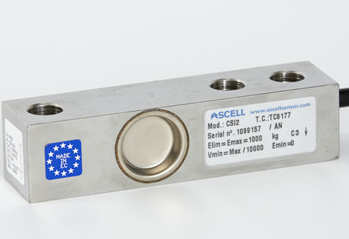 Célula de carga de cizallamiento - CSI - Ascell Sensor,S.L. - tipo viga / de galga extensométrica / de acero inoxidable