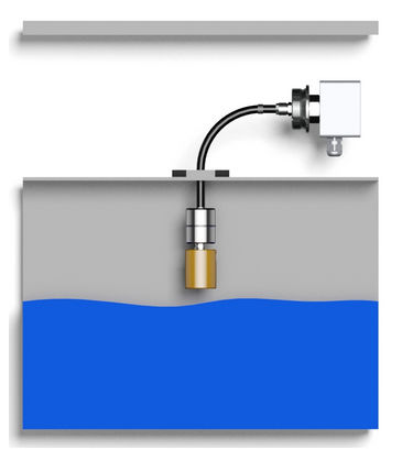 Interruptor de nivel de flotador - Reed Electronics AG - para líquidos / para depósito / vertical