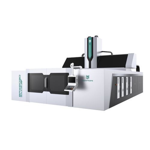 Centro de mecanizado CNC 5 ejes - BRW6030 - Conprofe - vertical / para vidrio / para aluminio