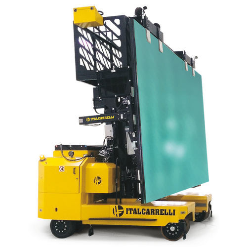 Carretilla elevadora lateral alimentada por batería - E4NL series - Italcarrelli - con guiado automático / para interior / de transporte