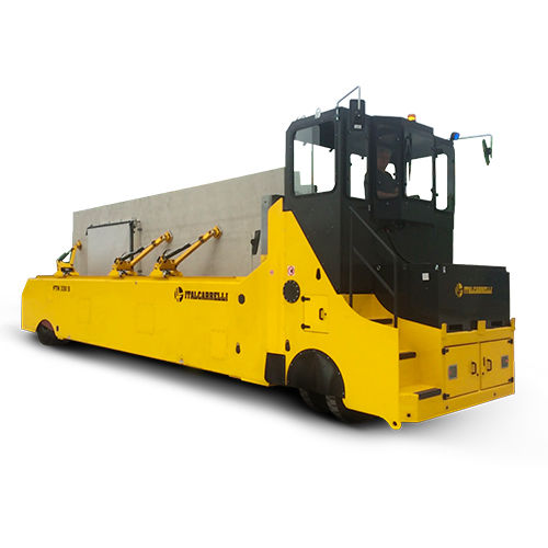 Transportador eléctrico de 2 ejes - PTN series - Italcarrelli - bidireccional / para uso en interiores y exteriores / de rueda superflexible