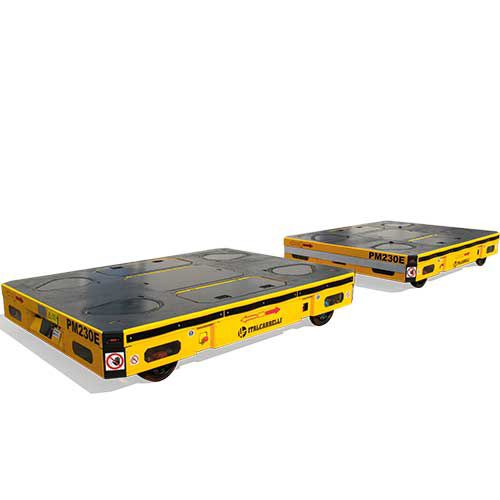 Transportador autopropulsado alimentado por batería - P230E - Italcarrelli - de 2 ejes / modular / bidireccional