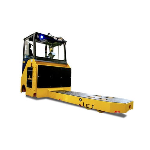 Transportador eléctrico de 2 ejes - P80E - Italcarrelli - bidireccional / para uso en interiores y exteriores / de rueda de Vulkollan®