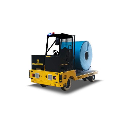 Transportador autopropulsado alimentado por batería - P300E - Italcarrelli - de 2 ejes / para bobinas / bidireccional