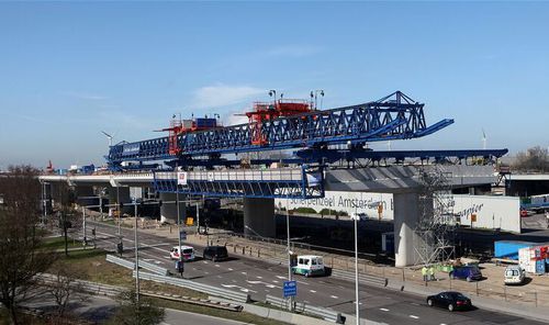 Pórtico de lanzamiento para la construcción de puentes - Eden Tech Srl - para obras de infraestructura