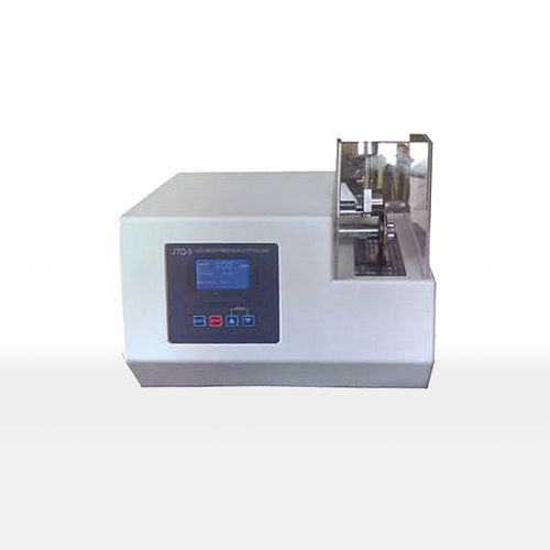 Máquina de corte de hoja rotativa - DTQ-5 - Laizhou Lailuote Test Instrument Co., Ltd. - para metal / de precisión / horizontal