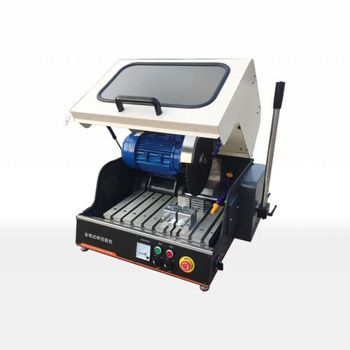 Máquina de corte de metalografía - JDQ-100 - Laizhou Lailuote Test Instrument Co., Ltd. - trifásica / manual