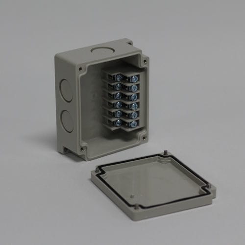 Caja de pared - DS-PG-6PT - DSE, Inc. - rectangular / para bloques de conexión / antipropagación de fuego